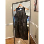 Women's 5/48 Metallic Fit and Flare Dress, Size 4, Black and Gold Photo 1