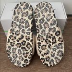 APL  Shearling Slides Parchment Black Leopard Shearling Fuzzy size 8 new in box Photo 5