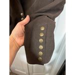 Vintage Sonia Fortuna Firenze Made in Italy Womens Brown Blazer With Gold Button Size 40 Photo 4