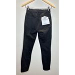 Good American  Good Waist Crop Jeans Womens 2/26 Black Stretch High Rise Photo 3