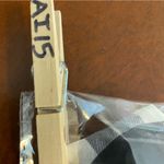 Madewell NWT Sheer V-Neck Dolman Maxi Dress in Gingham Black Size Small Photo 9