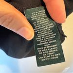 Ralph Lauren Lauren Black Short Sleeve Tee Shirt Womens L Brown Faux Suede Trim Photo 4