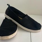 Toms women’s solid black knit alpargata espadrilles slip on flats casual shoes 6 Photo 0