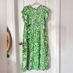 Anthropologie Maeve Green White Florals Cassandra Maxi Dress Large Photo 3