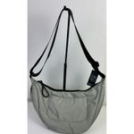 Original Use NWT Gray Crescent Shoulder Bag Adjustable Strap Zip Closure Pocket Photo 1