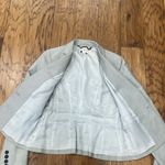 Loft Ann Taylor  Light Gray Pinstripe Blazer Jacket. Size 2 Photo 7