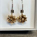 Betsey Johnson | Gold Bow Christmas Earrings π Photo 3