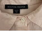 Boston Proper  Blouse Gradient Hombre Color Black Coral Button Down Shirt Size XS Photo 3