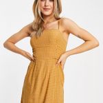 Aeropostale Gingham Mini Dress- Yellow- Size Large Photo 0