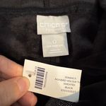 Chico's Zenergy Size 0 Black Velour Sweatshirt Photo 3