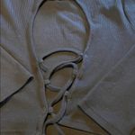 KILLSTAR  Darkest Hour Ribbed Top Black Open Back Size Medium Photo 8