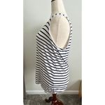 Daily Ritual Casual Striped Loose Fit Sleeveless Tank Top XXL White Photo 3
