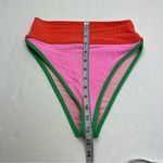 Beach Riot Emmy Colorblock Swim Bottom Womens Size Small Pink Orange Green NWOT Photo 6