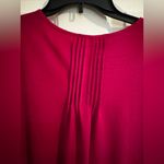 Tommy Hilfiger  Womens Pintuck Chiffon Blouse Wineberry Pink Size XL Photo 10