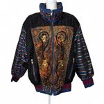 Vintage 90s Otello Pelle Coat Black Size L Photo 0