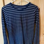 Time And Tru  navy blue striped shirt size small (4-6) Photo 0