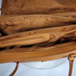 Kate Landry  Shoulder Bag Womens Medium Genuine Leather Tan Buckle Flap Photo 15