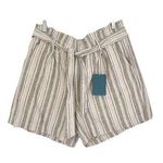Jag jeans Jag Striped High Rise Pleated Shorts Size 16 NWT Photo 0