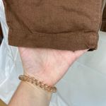 Lands' End NWOT Lands’ End women’s brown elastic waist pull on relaxed linen pants pockets Photo 3