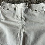 Loft Ann Taylor White Denim Jean Skirt Photo 1