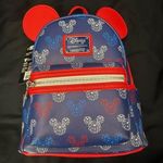 Lounge Fly  Disney Patriotic Mickey Mouse Backpack NWT 4th of July patriotic Photo 0