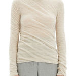 Theory  Twisted Turtleneck‎ Sweater L Long Sleeve Baby Alpaca Blend Soft Pullover Photo 0