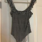 Forever 21 Black and white gingham one piece bodysuit Photo 0