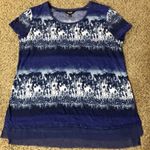 Simply Vera Top Womens L Used Blue Photo 12