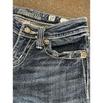 Miss Me Rhinestones embroidered jeans Bermuda shorts Photo 3