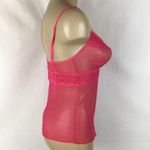 Cosabella  Hot Pink Sheer lace trim camisole Top M NEW Photo 2