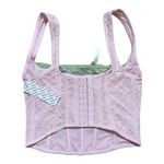 Urban Outfitters | Pink & Green Out From Under Aster Lace & Ribbon Corset Tank Top Photo 1
