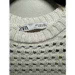 ZARA  white knit puff sleeve top Small Photo 3