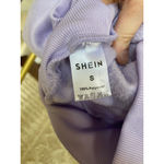 SheIn  Lavendar Half Zip Pullover Lilac Buttery Soft Fleece Streetwear Pastel Photo 4
