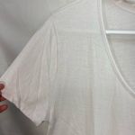 Charlotte Russe  women’s solid white knotted metallic‎ collar V-neck thin shirt S Photo 1