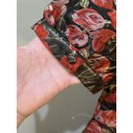 Adelyn Rae  Claris Mini Dress Pink Black Floral Puff‎ Sleeve Party Size Medium Photo 6