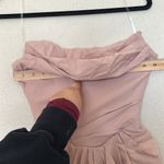 House Of CB  ‘Poppy’ Sand Strapless Corset Draped‎ Dress NWOT Size XS Photo 14