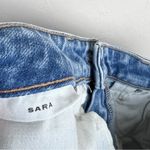 SLVRLAKE Sara Low Rise Slim Bootcut Raw Hem Jeans in Atwater Size 27 Blue Photo 10