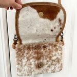 Myra Bags Cowgirl Western Mini Crossbody Saddle Genuine Leather Cowhide Hair Bag Tan Photo 4