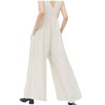 Urban Outfitters  Breezy‎ Plunging Wide Leg Sleeveless Babydoll Jumpsuit Size XS Photo 1