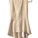 CUSHNIE ET OCHS WHITE PEPLUM BLOUSE Size 4 Photo 0