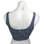 Bandier All Access Tempo Blue Cheeta Leopard Animal Print Sports Bra Crop Top XS Photo 1