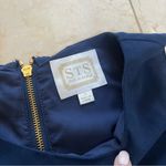 Sail To Sable  Navy Blue Peplum Top Sz Small Photo 1