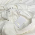 Lulus  Eternally Beloved White Mesh Off-the-Shoulder Pearl Maxi Dress M NWT Photo 10