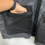 Lafayette 148 xl 100% linen cardigan front zippered pockets open knit Gray Photo 3