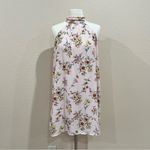 Lush Clothing Lush Pink Floral Halter Swing Dress Size Small Photo 4