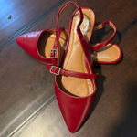 DV by Dolce Vit Women’s dolce vita pointed ballet strappy back flats red size 6.5 Photo 0