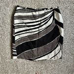 Ann Taylor  Black Cream A-Line Mini Skirt Formal Office Size 8 Photo 0