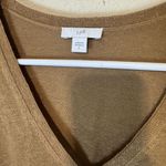 J. JILL Linen blend dress long tunic beach coverup Brown summer sweater Sz S Photo 4