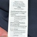 J.Crew  Black Sequin Sleeve Crepe Blouse in Navy Size Medium Holiday Preppy Photo 13