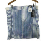 Lee Blue & White Mid Rise Ultra Soft Waistband Skort Women's 20 NEW Photo 0